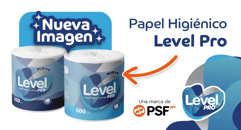 Papel Higiénico Level Pro ¡Nueva Imagen!