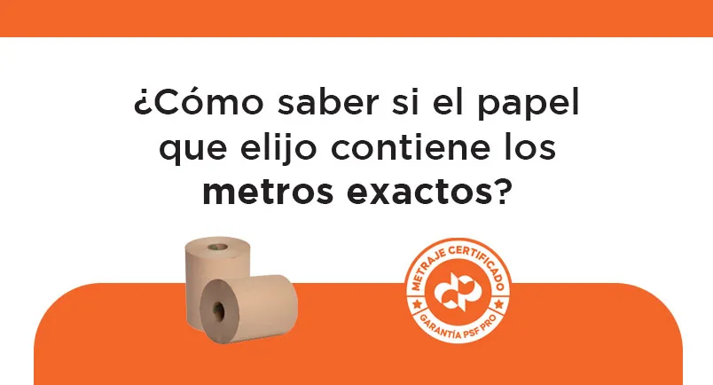 ¿Cómo saber si el papel que elijo contiene los metros exactos?