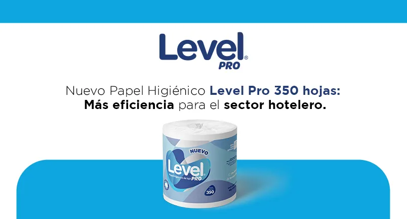 Nuevo Papel Higiénico Level Pro 350 hojas: Más eficiencia para el sector hotelero