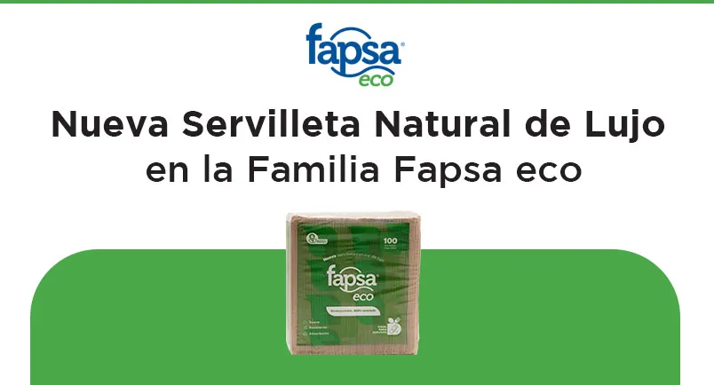 Nueva Servilleta Natural de Lujo en la Familia Fapsa eco