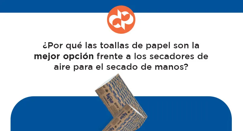 ¿Por qué las toallas de papel son la mejor opción frente a los secadores de aire para el secado de manos?