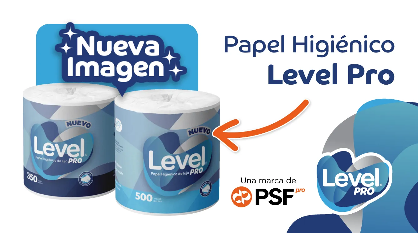 Papel Higiénico Level Pro ¡Nueva Imagen!